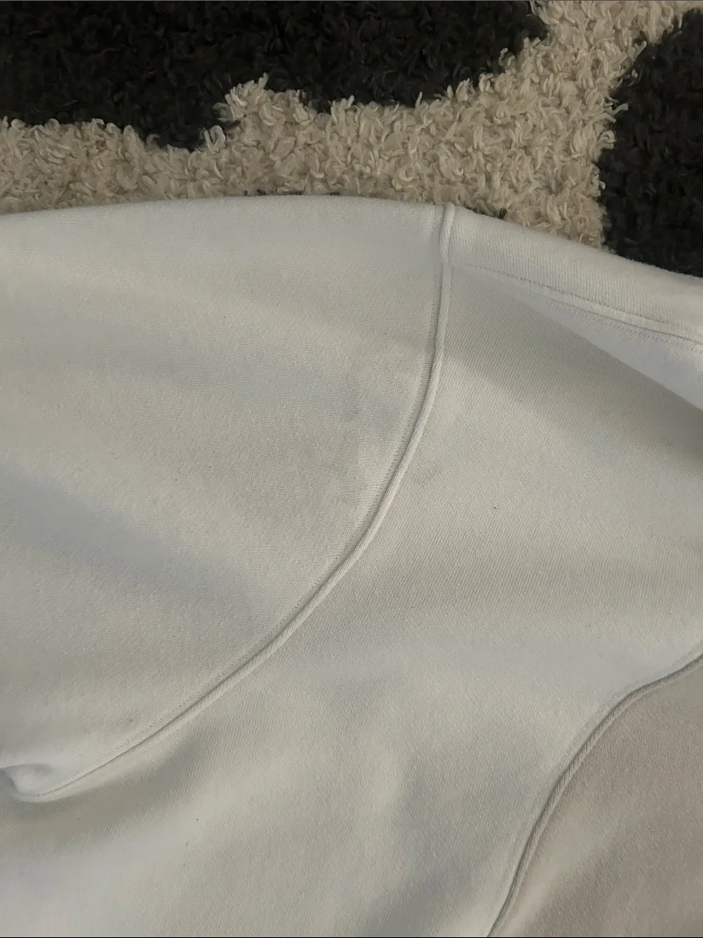 Alo makes waves Two-Tone Neutral Hoodie - Beige & Ivory size L